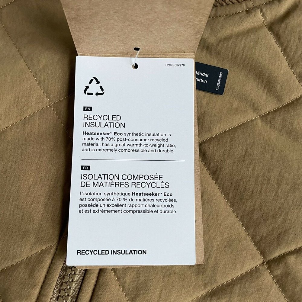 NWT The North Face TNF Cuchillo Insulated Water Resistant Vest Aviator Brown XL - Picture 4 of 6